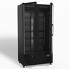 AG 810L Upright Glass Door Display/Drinks Fridge - Black DF810B