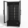 AG 810L Upright Glass Door Display/Drinks Fridge - Black DF810B
