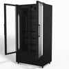 AG 810L Upright Glass Door Display/Drinks Fridge - Black DF810B