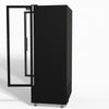 AG 810L Upright Glass Door Display/Drinks Fridge - Black DF810B