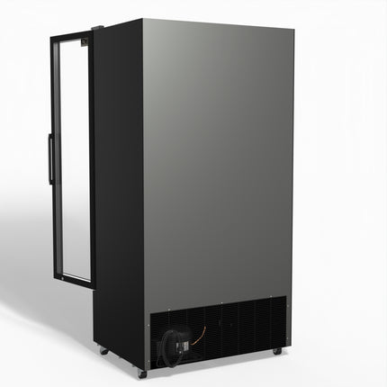 AG 810L Upright Glass Door Display/Drinks Fridge - Black DF810B