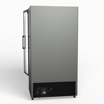 AG 810L Upright Glass Door Display/Drinks Fridge - Black DF810B