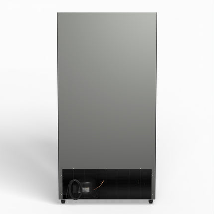 AG 810L Upright Glass Door Display/Drinks Fridge - Black DF810B