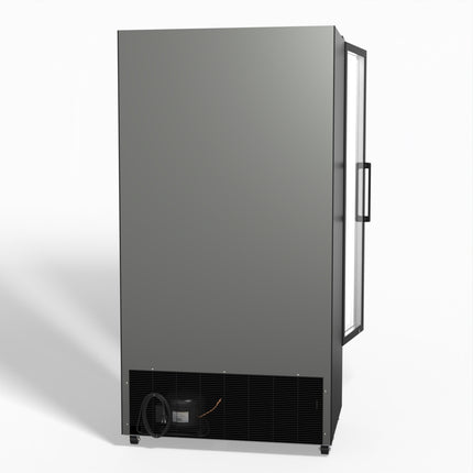 AG 810L Upright Glass Door Display/Drinks Fridge - Black DF810B