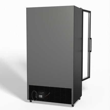 AG 810L Upright Glass Door Display/Drinks Fridge - Black DF810B
