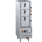 K+ Triple Deck Three Tier Gas Steamer 600mm LPG