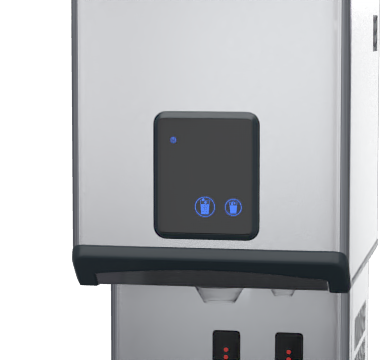 Scotsman DXN 187 AS - 125kg Ice Maker - Cubelet Ice & Water Dispenser - DXN_187_AS_RCLOSEUP_AN