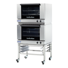 Turbofan E27M2/2 - Full Size Tray Manual Electric Convection Ovens Double Stacked
