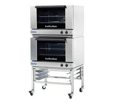 Turbofan E27M2/2 - Full Size Tray Manual Electric Convection Ovens Double Stacked