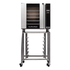 Turbofan E32T4/2 - 2 x E32T4 Full Size Tray Touch Screen Convection Ovens Double Stacked with adjustable base feet
