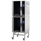 Turbofan E33T5/2C - Full Size Tray Touch Screen Electric Convection Oven Double Stacked With Castor Base Stand