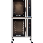 Turbofan E35D6-30/2C - Full Size Digital / Electric Convection Ovens with Castor Base Stand Double Stacked