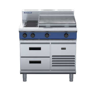 Blue Seal Evolution Series E516B-RB - 900mm Electric Cooktop – Refrigerated Base