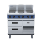 Blue Seal Evolution Series E516S-RB - 900mm Electric Cooktop Sealed Hobs - Refrigerated Base
