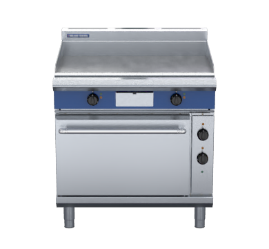 Blue Seal Evolution Series EP506 - 900mm Electric Griddle Static Oven Range