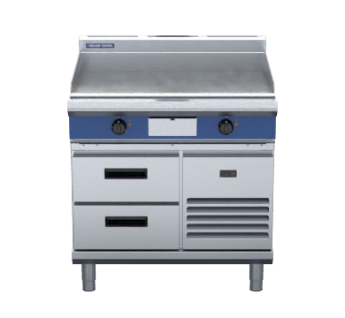Blue Seal Evolution Series EP516-RB - 900mm Electric Griddle – Refrigerated Base