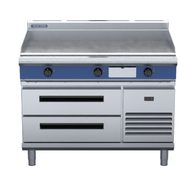 Blue Seal Evolution Series EP518-RB - 1200mm Electric Griddle – Refrigerated Base
