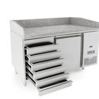 Atosa Single Door Refrigerated Pizza Table with Drawers EPF3490