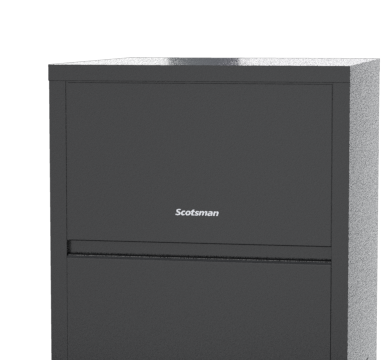 Scotsman EXS 107 AS OX - 47kg - Self Contained Gourmet Ice Maker - EXS_107_AS_OX_RCLOSEUP_AN