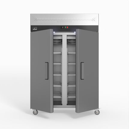 AG Equipment 1000 Litre Upright Double Stainless Steel Door Freezer AG-GNX1000BT
