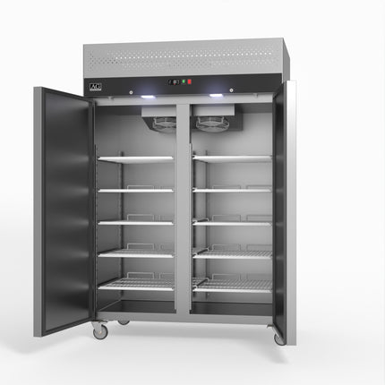 AG Equipment 1000 Litre Upright Double Stainless Steel Door Freezer AG-GNX1000BT