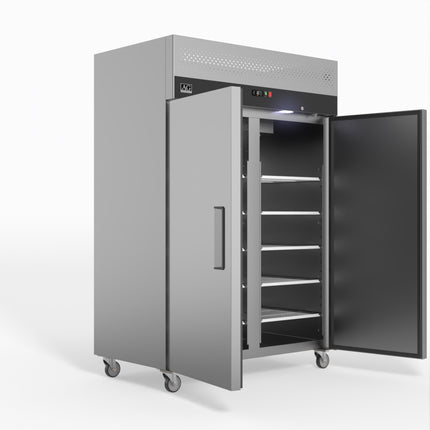 AG Equipment 1000 Litre Upright Double Stainless Steel Door Freezer AG-GNX1000BT