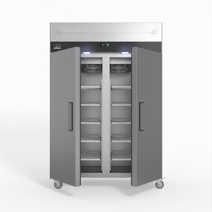 AG Equipment 1000 Litre Upright Double Stainless Steel Door Fridge AG-GNX1000TN