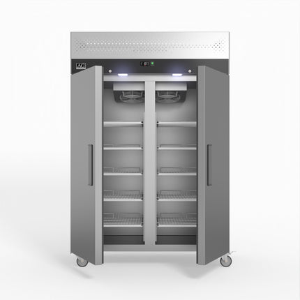 AG Equipment 1000 Litre Upright Double Stainless Steel Door Fridge AG-GNX1000TN