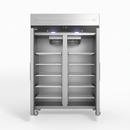 AG Equipment 1000 Litre Upright Double Stainless Steel Door Fridge AG-GNX1000TN