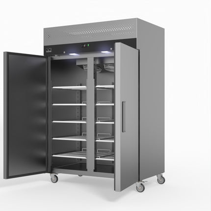 AG Equipment 1000 Litre Upright Double Stainless Steel Door Fridge AG-GNX1000TN