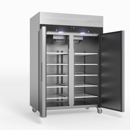 AG Equipment 1000 Litre Upright Double Stainless Steel Door Fridge AG-GNX1000TN