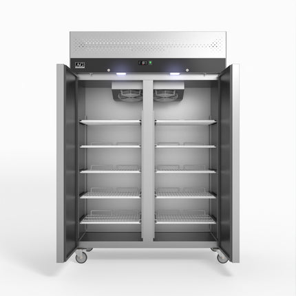 AG Equipment 1000 Litre Upright Double Stainless Steel Door Fridge AG-GNX1000TN