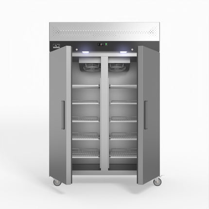 AG Equipment 1000 Litre Upright Double Stainless Steel Door Fridge AG-GNX1000TN