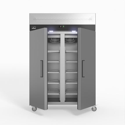 AG Equipment 1000 Litre Upright Double Stainless Steel Door Fridge AG-GNX1000TN