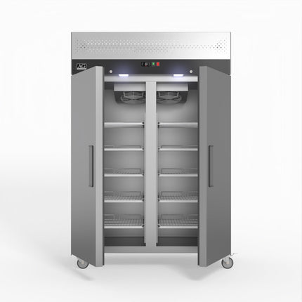 AG 1200 Litre Upright Double Door Stainless Steel Door Freezer GNX1200BT
