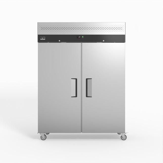AG 1300 Litre Upright Double Solid Door Stainless Steel Fridge GNX1400TN