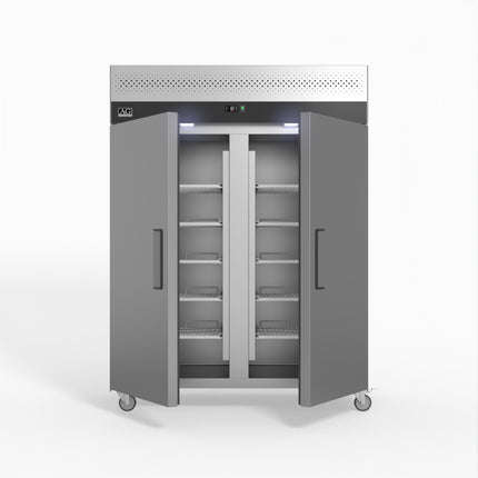 AG 1300 Litre Upright Double Solid Door Stainless Steel Fridge GNX1400TN