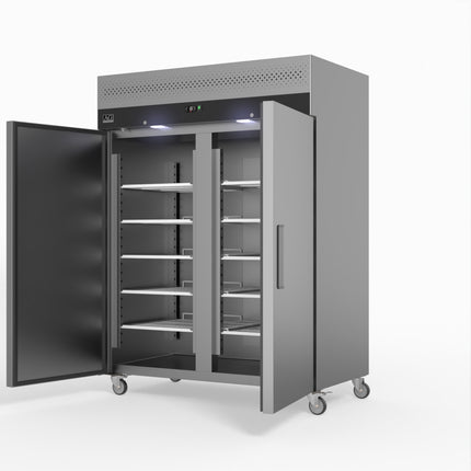 AG 1300 Litre Upright Double Solid Door Stainless Steel Fridge GNX1400TN