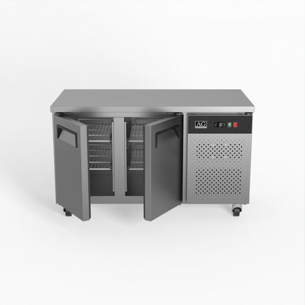 AG Two Door Commercial Worktop / Under Bench Freezer 700mm Depth