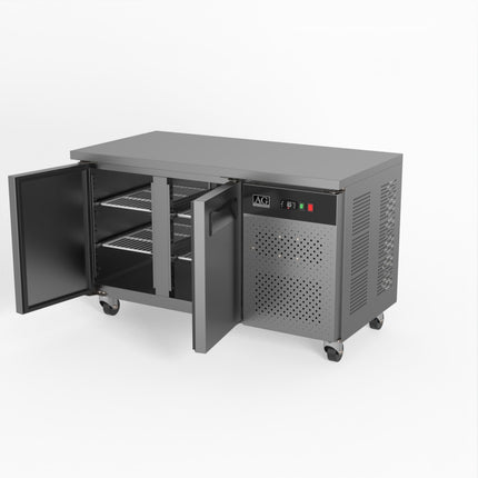 AG Two Door Commercial Worktop / Under Bench Freezer 700mm Depth