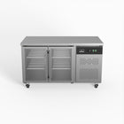 AG Equipment 282L Two Glass Door Under Bench Display Fridge GNX2100TNG