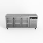 AG Three Door Commercial Glass Door Worktop / Under Bench Display Fridge 700mm Depth