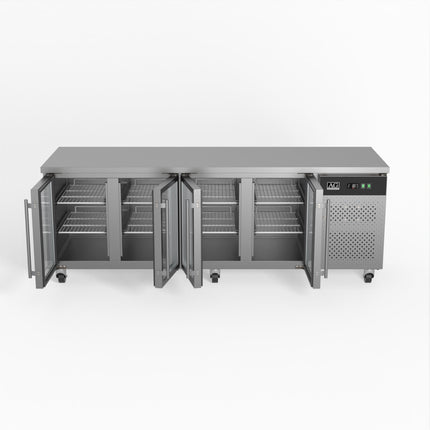 AG 553L 4 Glass Door Under Bench Fridge GNX4100TNG