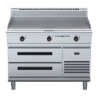 Waldorf 800 Series GP8120E-RB - 120mm Electric Griddle - Refrigerated Base