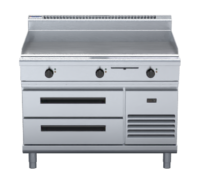 Waldorf 800 Series GP8120E-RB - 120mm Electric Griddle - Refrigerated Base