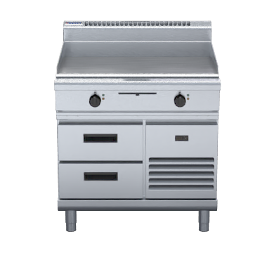 Waldorf 800 Series GP8900E-RB - 900mm Electric Griddle - Refrigerated Base