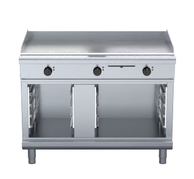 Waldorf 800 Series GPL8120E-CB - 1200mm Electric Griddle Low Back Version - Cabinet Base