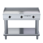 Waldorf 800 Series GPL8120E-LS - 1200mm Electric Griddle Low Back Version - Leg Stand