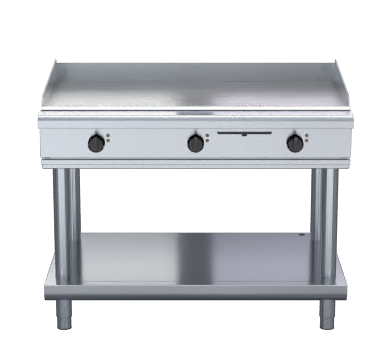 Waldorf 800 Series GPL8120E-LS - 1200mm Electric Griddle Low Back Version - Leg Stand