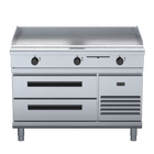 Waldorf 800 Series GPL8120E-RB - 1200mm Electric Griddle Low Back Version - Refrigerated Base